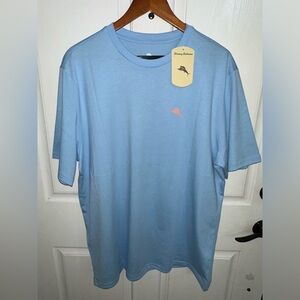 Tommy Bahama Live The Island Life T-Shirt Chambray Blue Men’s Large ST227070TX